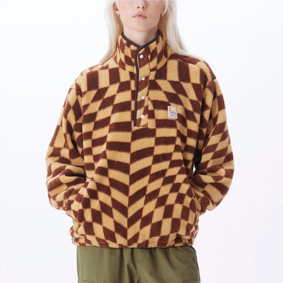 Obey Sweaters - NEW OBEY wavy pop over jacket size S